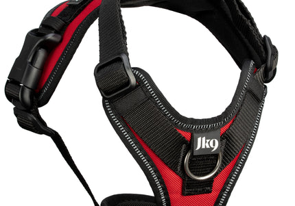 Julius-K9 IDC Longwalk Light Harness Red XXL – Lightweight Trekking Design with GPS Pocket