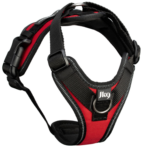 Julius-K9 IDC Longwalk Light Harness Red XXL – Lightweight Trekking Design with GPS Pocket