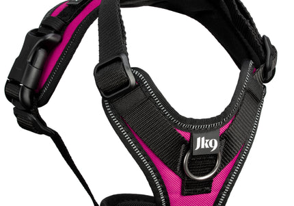 Julius-K9 IDC Longwalk Light Harness Pink – Lightweight Trekking Harness with GPS Pocket, Size L