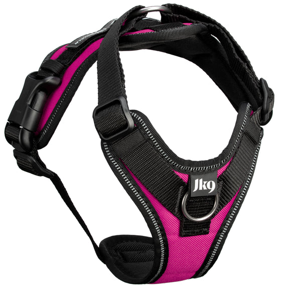 Julius-K9 IDC Longwalk Light Harness Pink – Lightweight Trekking Harness with GPS Pocket, Size L