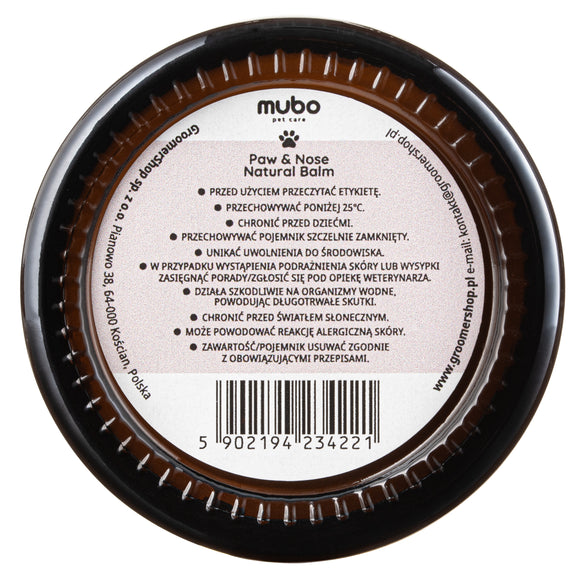 Mubo Paw & Nose Natural Balm 50g – Nourishing Butter Blend, Soothes and Protects Skin