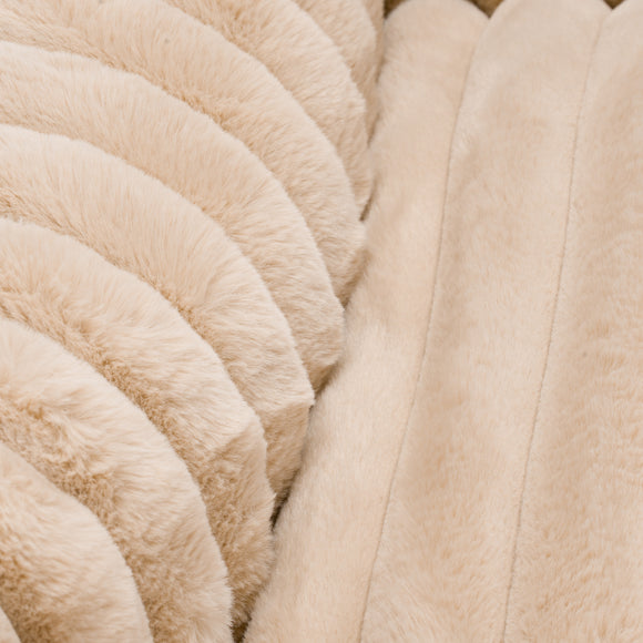 Biglo Cobe Beige Dog Bed Sofa – Comfortable Soft Cushion, Medium Size