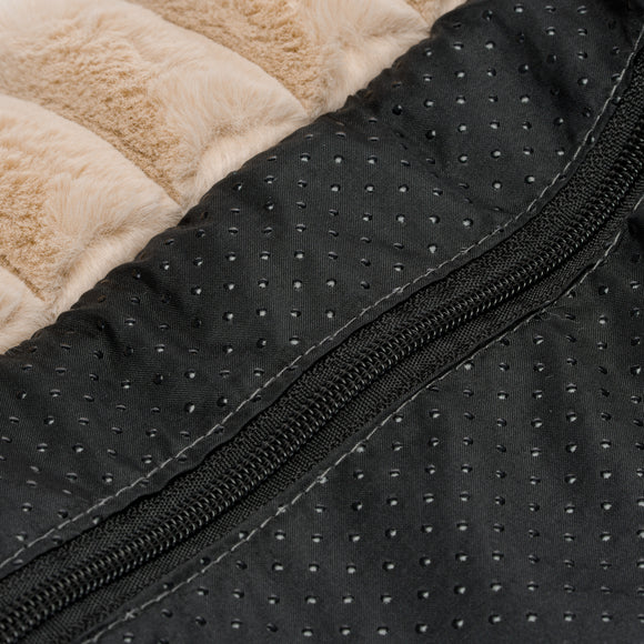 Biglo Cobe Hexagon Beige Pet Bed – Elegant Soft Medium Cushion, Modern Design