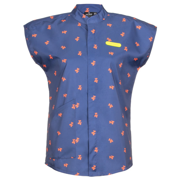 Artero Coral Poodle Grooming Smock Moscu – Navy Blue Sweatshirt, XS, Lightweight Comfort