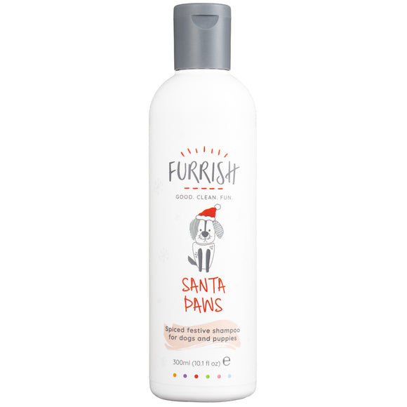 Furrish Santa Paws Christmas Shampoo 300ml – Spicy Fruity Scent, Gentle Cleansing Formula
