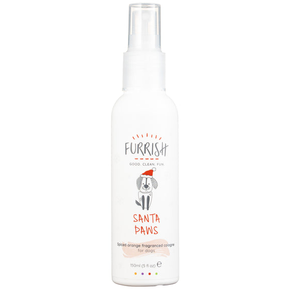 Furrish Santa Paws Cologne 150ml – Fruity and Spicy Christmas Scent, Festive Pet Perfume