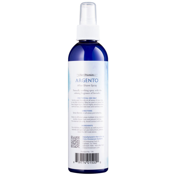 Chris Christensen Argento After Shave Spray 236ml – Soothing Colloidal Silver Formula, Calms Skin Post-Grooming