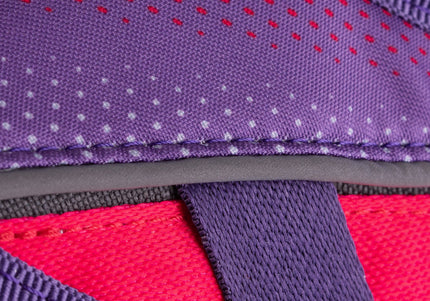 Julius-K9 Street Harness Dark Violet & Neon Raspberry – Large, Adjustable, Reflective Urban Design