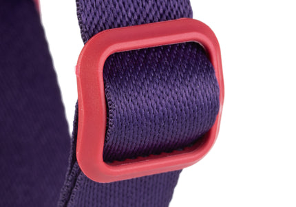 Julius-K9 Street Harness Dark Violet & Neon Raspberry – Large, Adjustable, Reflective Urban Design