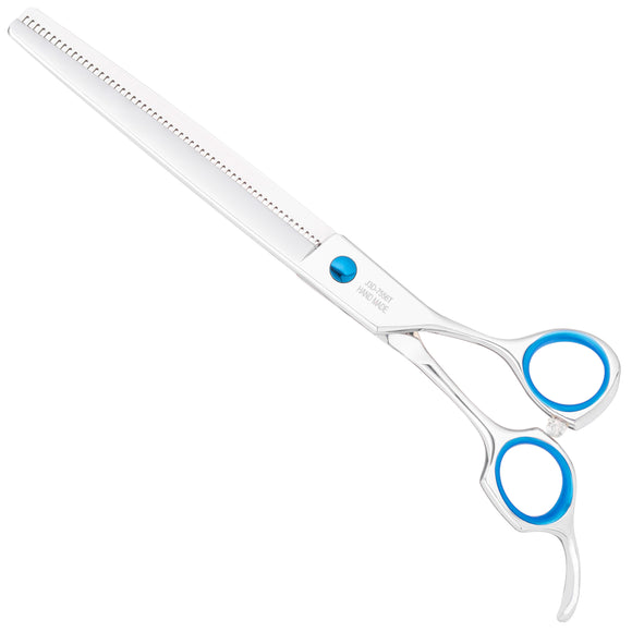 Jargem 3D Straight Blenders 7.5in – Single-Sided Thinning Shears, 56 Teeth, Offset Handle