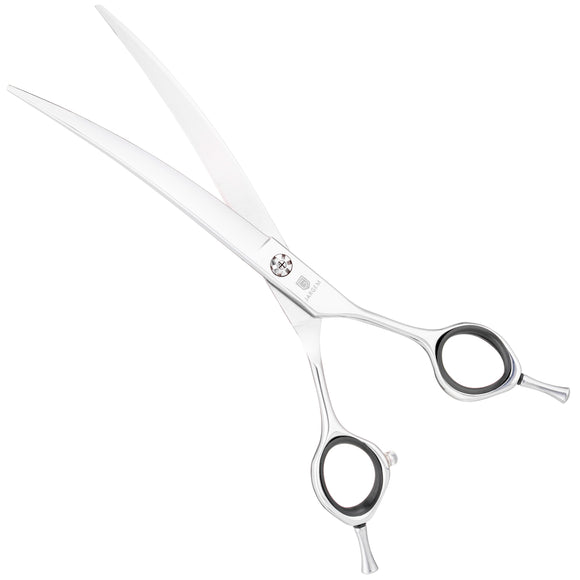Jargem 3D Ultra Curved Slim Grooming Scissors 7.5in – Precision Blades, Lightweight Design