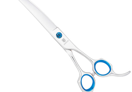 Jargem 3D Curved Grooming Scissors 7.5in – Offset Handle, Precision Cutting