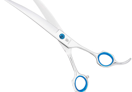 Jargem 3D Curved Grooming Scissors 7.5in – Offset Handle, Precision Cutting