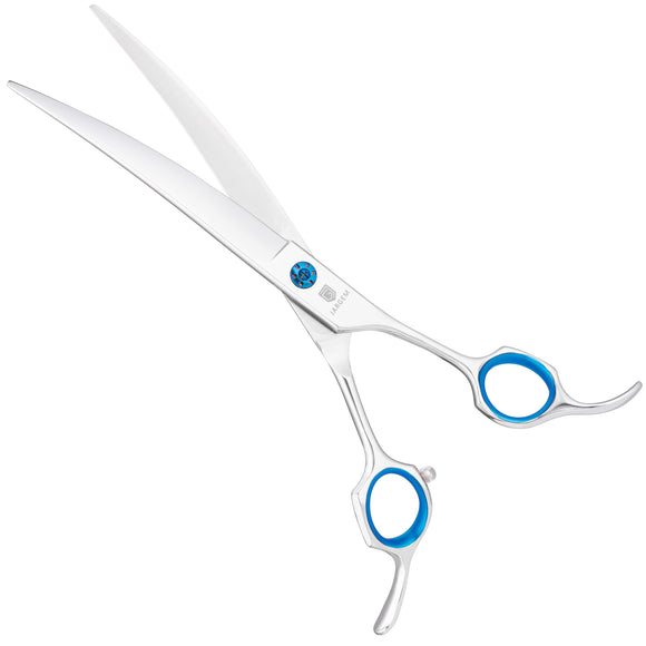 Jargem 3D Curved Grooming Scissors 7.5in – Offset Handle, Precision Cutting