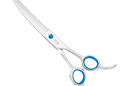 Jargem 3D Curved Grooming Scissors 7.5in – Offset Handle, Precision Cutting