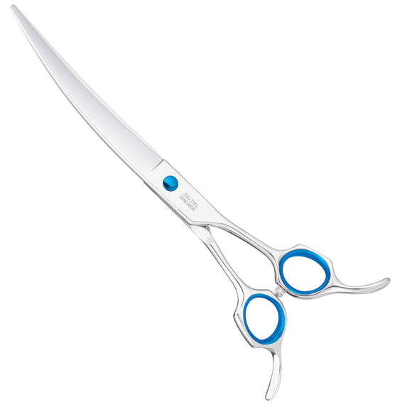 Jargem 3D Curved Grooming Scissors 7.5in – Offset Handle, Precision Cutting