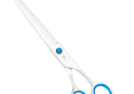 Jargem 3D Straight Scissors 7.5in – Innovative Ergonomic Grooming Shears with Precision Blades