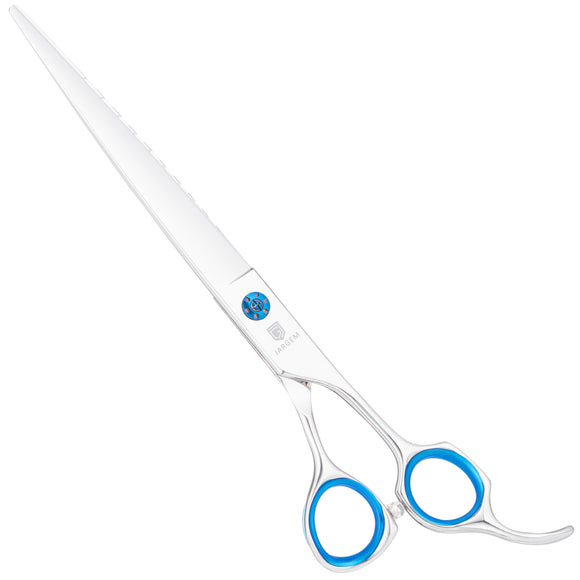 Jargem 3D Straight Scissors 7.5in – Innovative Ergonomic Grooming Shears with Precision Blades