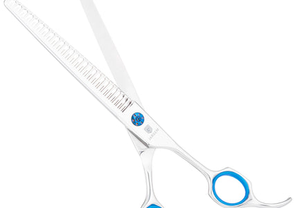 Jargem 3D Straight Hybrid Thinners 7.5in – Precision 26-Tooth Grooming Scissors, Ergonomic Design