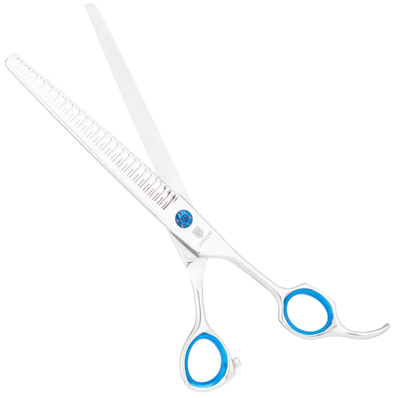Jargem 3D Straight Hybrid Thinners 7.5in – Precision 26-Tooth Grooming Scissors, Ergonomic Design