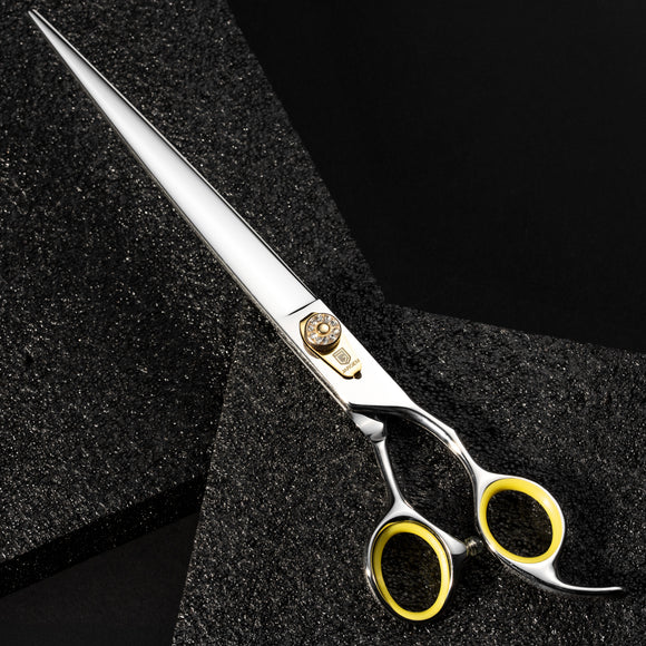 Jargem Strong Straight Grooming Scissors 8.5in – Long Offset Blades, Precision Cutting