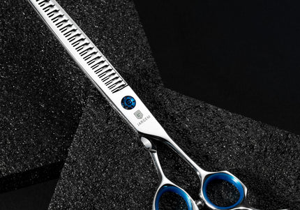Jargem 3D Straight Hybrid Thinners 7.5in – Precision 26-Tooth Grooming Scissors, Ergonomic Design