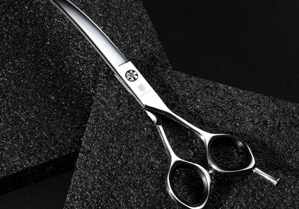 Jargem 3D Ultra Curved Slim Grooming Scissors 7.5in – Precision Blades, Lightweight Design