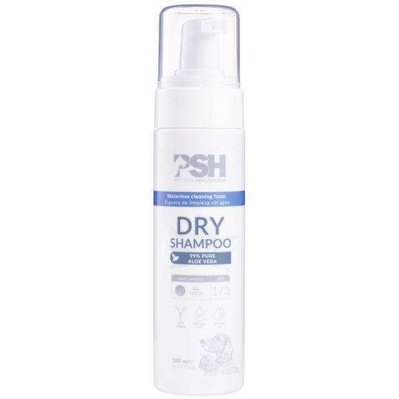 PSH Dry Shampoo Foam 200ml – Lightweight Cleansing Mousse, Residue-Free, Quick Freshening
