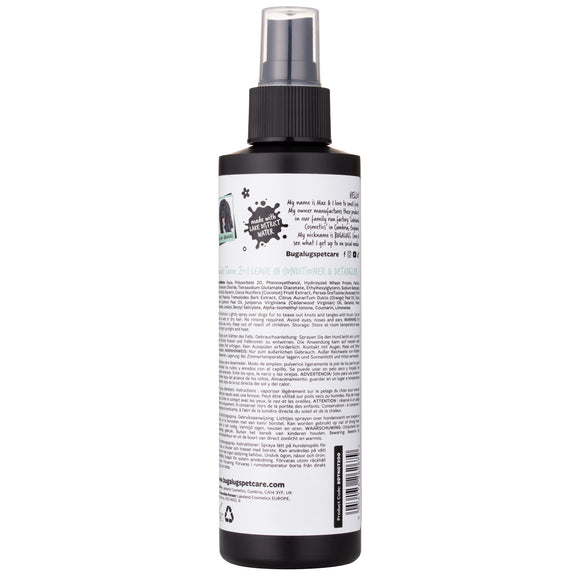 Bugalugs Tangle Tame 2in1 Leave In Conditioner 200ml – Detangling Formula with Avocado and Coconut Scent
