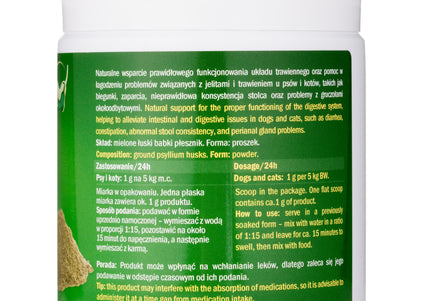 Pokusa Raw Diet Line Psyllium 100g – Natural Fiber Supplement, Supports Healthy Digestion