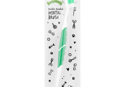 Bugalugs Double Ended Dental Brush – Dual-Sided Toothbrush with Ergonomic Handle Design