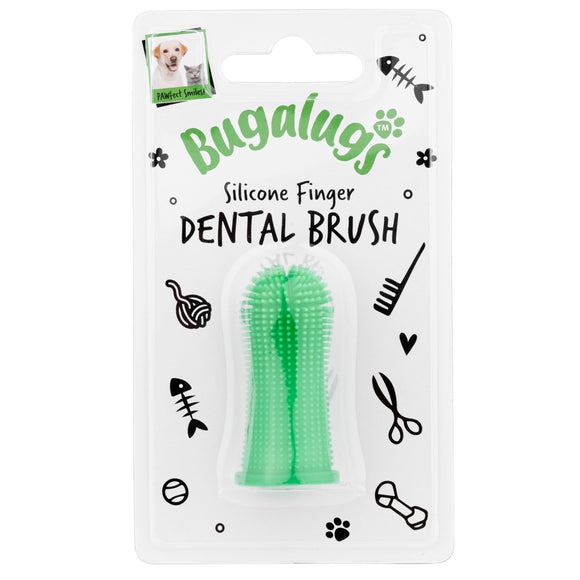 Bugalugs Finger Dental Brush – Silicone Toothbrush, Flexible Design, Easy Oral Care