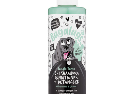 Bugalugs Tangle Tame 3in1 Shampoo – Conditioning and Detangling Formula, Avocado Coconut Scent, 250ml