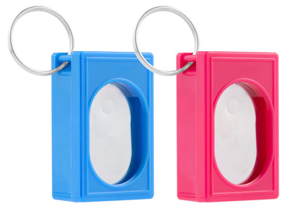 Flamingo Riva Training Clicker – Blue Ergonomic Clicker with Keychain Attachment