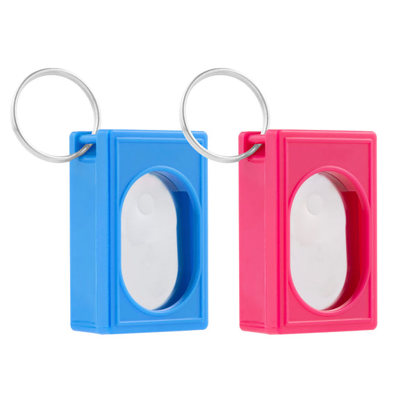 Flamingo Riva Training Clicker – Blue Ergonomic Clicker with Keychain Attachment