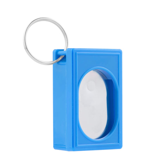 Flamingo Riva Training Clicker – Blue Ergonomic Clicker with Keychain Attachment