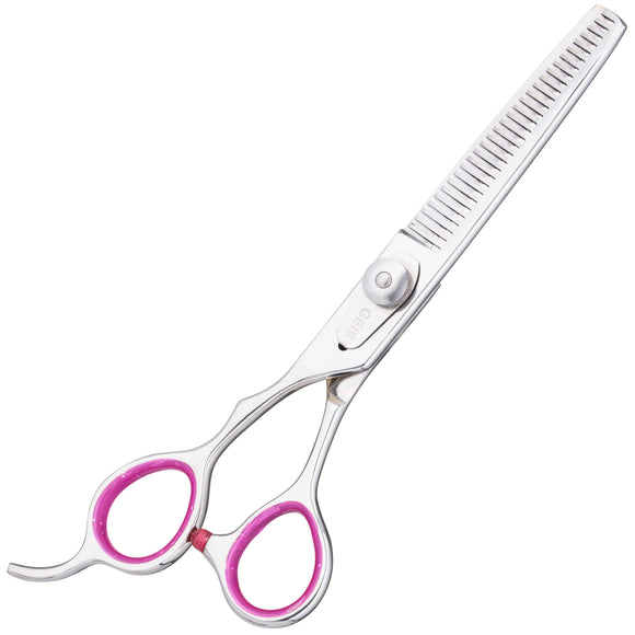 Geib Gator Lefty Thinning Shears 6.5" – Japanese Stainless Steel, 30 Teeth, Left-Handed Design