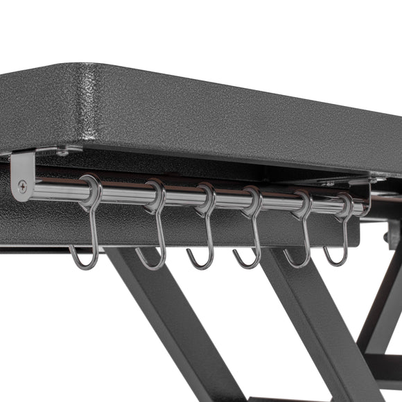 Blovi Callisto Pro Grooming Table – Electric Lift, Accessory Shelf, 125x65cm Anthracite Top