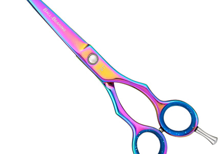 Geib Entree Blue Titan Safety Scissors 6.5" – Straight, Titanium-Coated, Micro-Grind Blade, Premium Quality