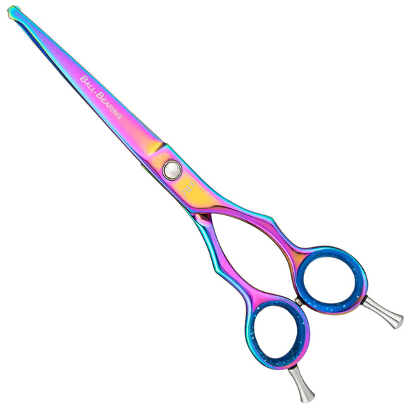 Geib Entree Blue Titan Safety Scissors 6.5" – Straight, Titanium-Coated, Micro-Grind Blade, Premium Quality