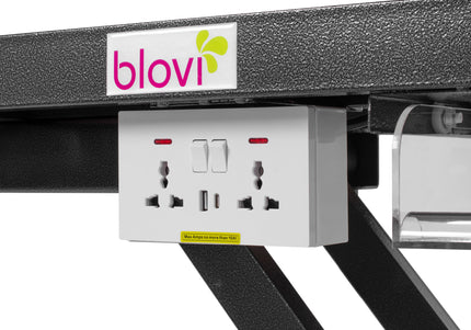 Blovi Callisto Pro Grooming Table – Electric Lift, Accessory Shelf, 125x65cm Anthracite Top