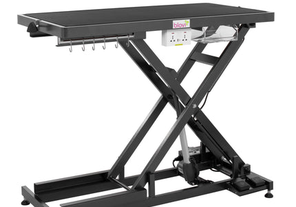 Blovi Callisto Pro Grooming Table – Electric Lift, Accessory Shelf, 125x65cm Anthracite Top