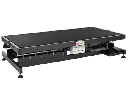 Blovi Callisto Pro Grooming Table – Electric Lift, Accessory Shelf, 125x65cm Anthracite Top