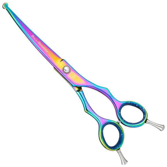 Geib Entree Blue Titan Safety Scissors 6.5" – Straight, Titanium-Coated, Micro-Grind Blade, Premium Quality