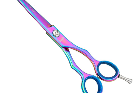 Geib Entree Blue Titan Safety Scissors 6.5" – Straight, Titanium-Coated, Micro-Grind Blade, Premium Quality