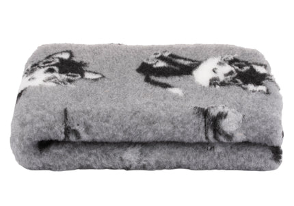 Blovi DryBed A+ Anti-Slip Grooming Bed – Gray Cat Print, Large 200x150cm, Durable Comfort