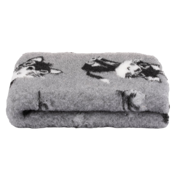 Blovi DryBed A+ Anti-Slip Grooming Bed – Gray Cat Print, Large 200x150cm, Durable Comfort