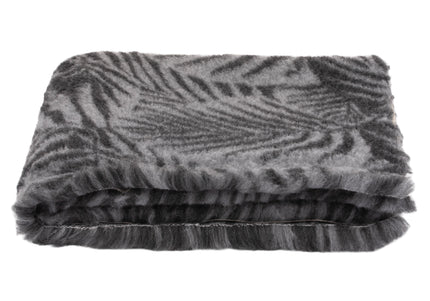 Blovi DryBed A+ Anti-Slip Grooming Bed – Graphite-Gray Leaves, 75x50cm, Durable Comfort
