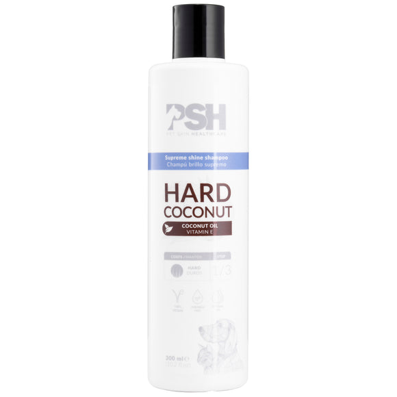 PSH Daily Beauty Hard Coconut Shampoo 300ml – Regenerating Formula with Coconut Oil for Coarse Fur