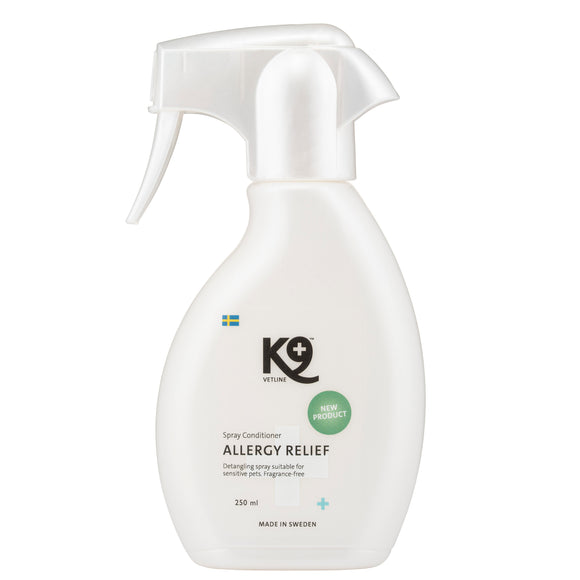 K9 Allergy Relief Spray Conditioner – Gentle Leave-In Formula, Eases Combing, 250ml